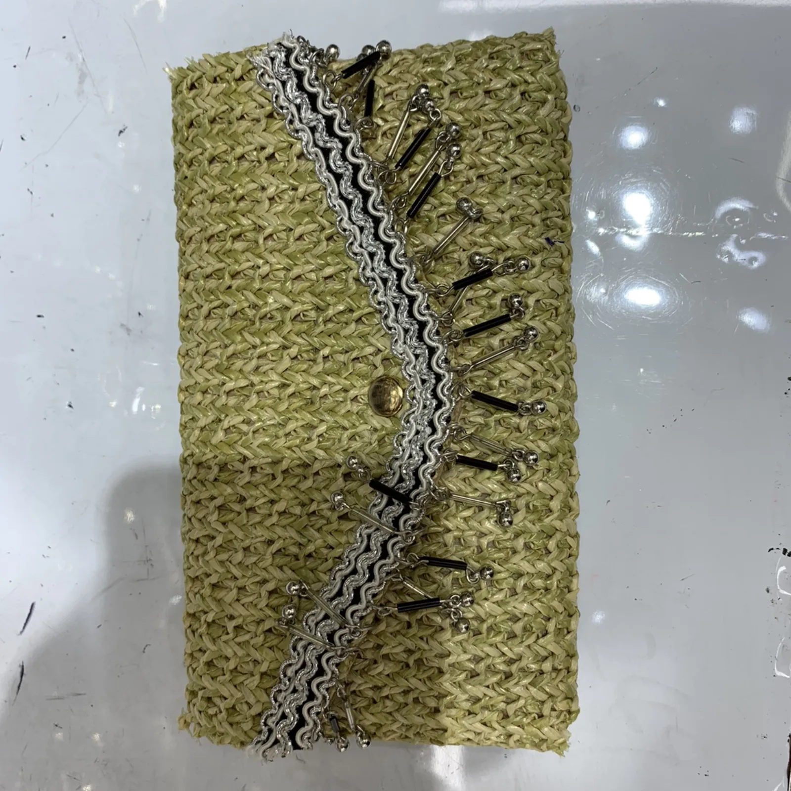 Woven Waist Bag with Pendant