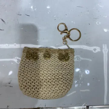 Woven Coin-Pendant Purse