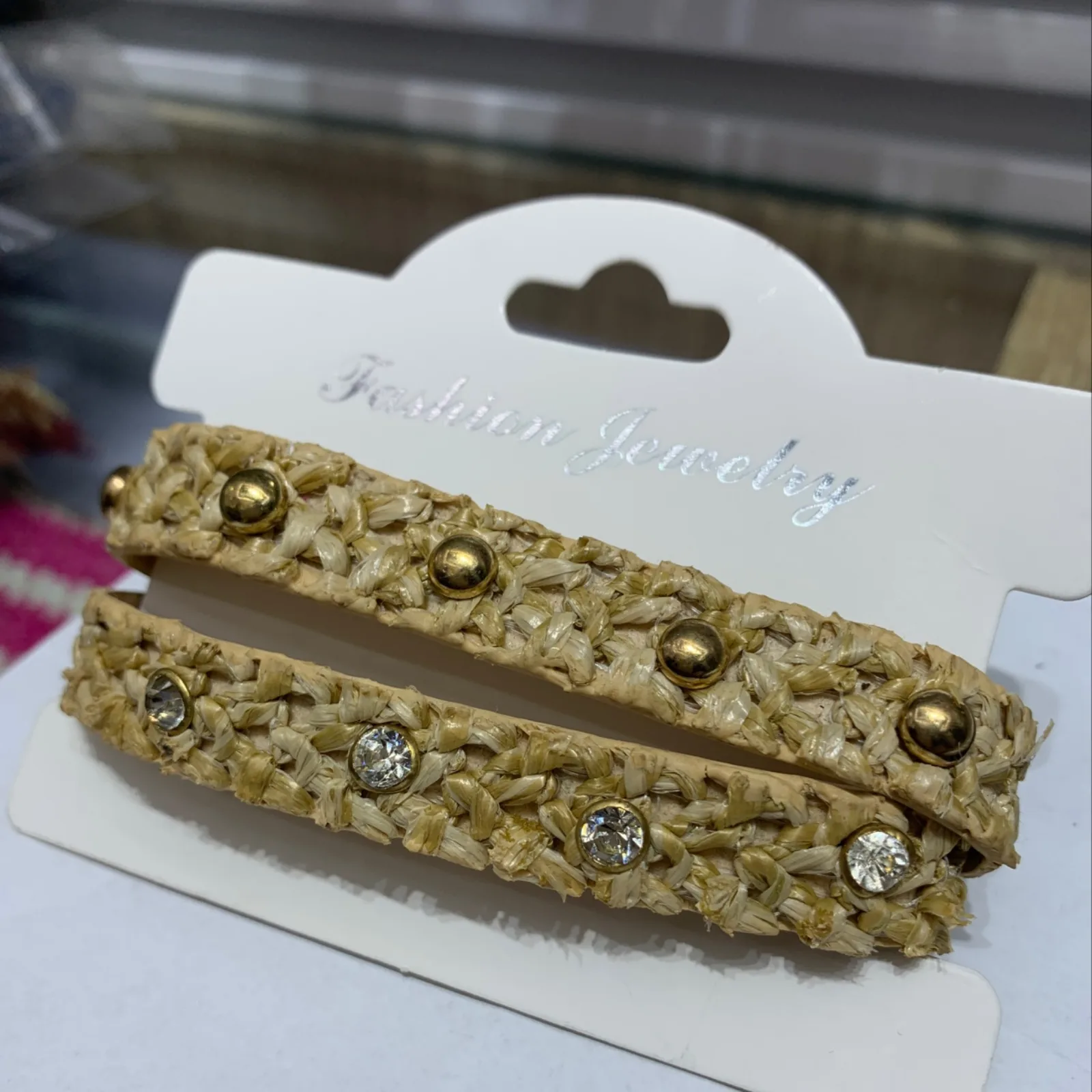 Woven Rivet Bangle image 2