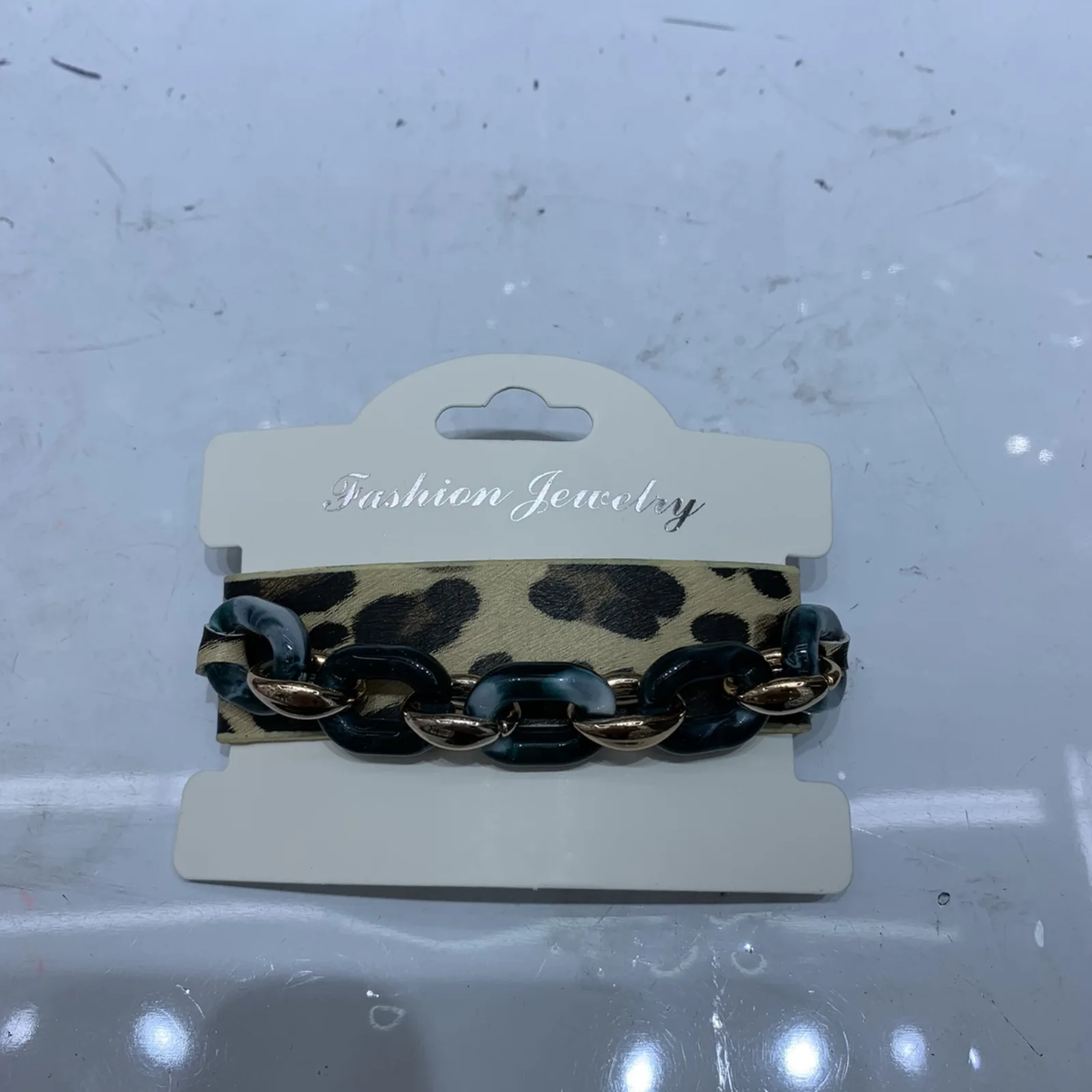 Leopard Print PU Bracelet