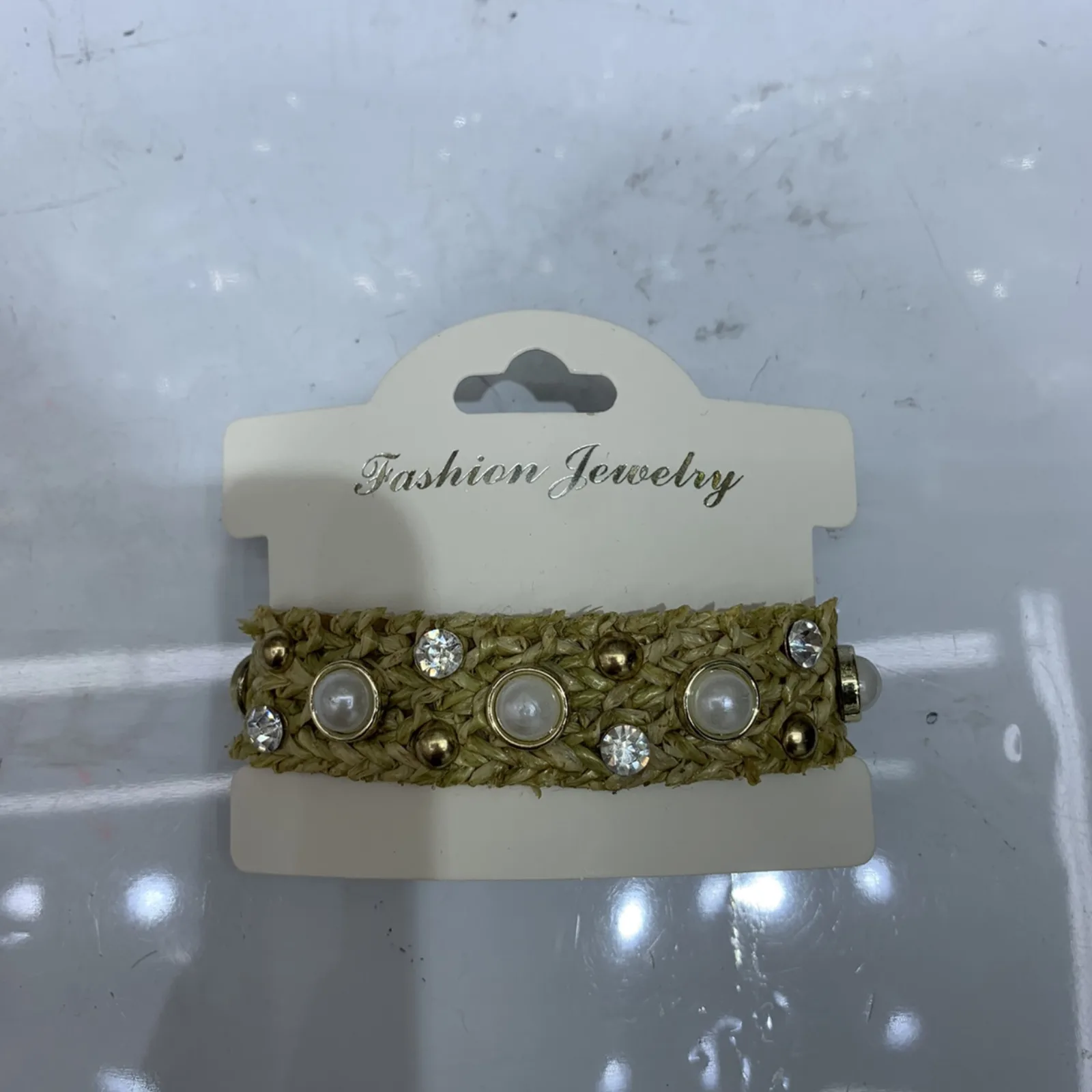 Natural Woven Pearl-Style Item